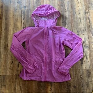 Columbia Arcadia Windbreaker Jacket Womens Small  Purple Hoodie Full Zip Outdoor